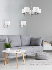 Franklite Barolo 5 Light Satin Nickel