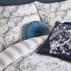 Laura Ashley Belvedere Midnight Duvet Cover and Pillowcase Set