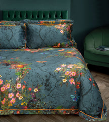 Bloomsbury Garden Teal Bedding
