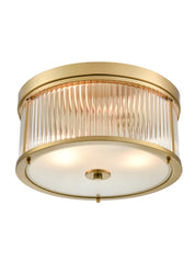 Franklite Bonham Aged Brass Flush Ceiling Fitting
