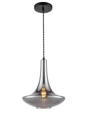 Bordeaux Smoked Glass Finish Pendant