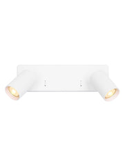 Broadway 2lt Spotlight matt white with white ribbed