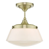 Caden Bathroom Ceiling Light Antique Brass CAD0175  Dar Lighting