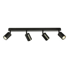 Cawley 4 Light Plate Spotlight Matt Black