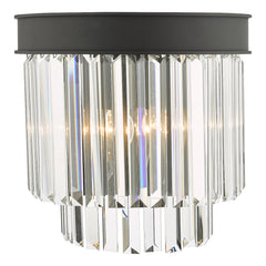 Celeus 2 Light Wall Light Anthracite & Crystal dar Lighting