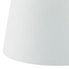 Cezanne White Faux Silk Tapered Drum Shade 45cm
