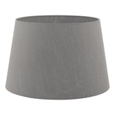 Cezanne Grey Faux Silk Tapered Drum Shade 45cm