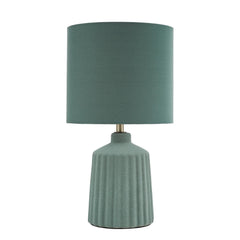 Chloris Small Table Lamp Green With Shade