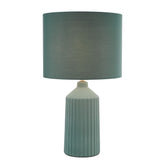 dar Lighting Chloris Large Table Lamp Green With Shade