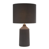 dar Lighting Chloris Large Table Lamp Grey With Shade