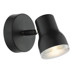 Clint Bathroom Wall Spotlight Matt Black IP44