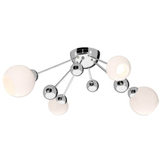 David Hunt Lighting Cosmos 4 Light Polished Chrome Semi flush COS5840