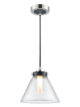 Franklite Conica Bathroom Pendant Matt Black And Polished Nickel