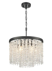 Coral 6lt Pendant in matt black