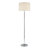 Delta Floor Lamp Polished Chrome With Shade