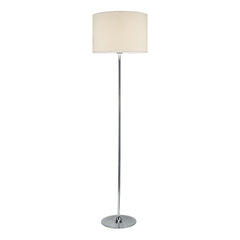 Delta Floor Lamp Polished Chrome With Shade