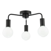 Dena 3 Light Semi-Flush Matt Black