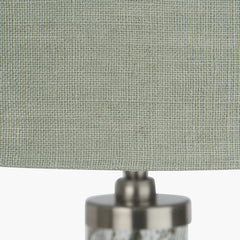 Chinon Bubble Glass Table Lamp Base and Shade Moss