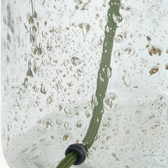 Chinon Bubble Glass Table Lamp Base and Shade Moss