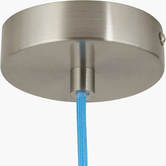 Brera Rattan Ceiling Pendant Cobalt Blue