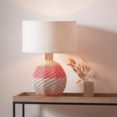 Brera Rattan Small Table Lamp Pimento