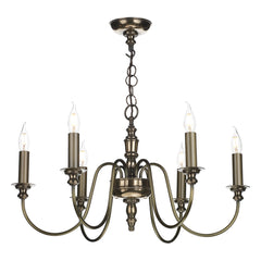 David Hunt Lighting Dickens 6 Light Bronze DIC0663