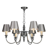 David Hunt Lighting Dickens 6 Light Pewter DIC0667