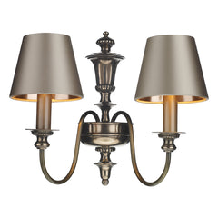 David Hunt Lighting Dickens Double Wall Light Bronze DIC0963