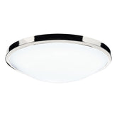 Dover Bathroom Flush Polished Chrome White Acrylic IP44