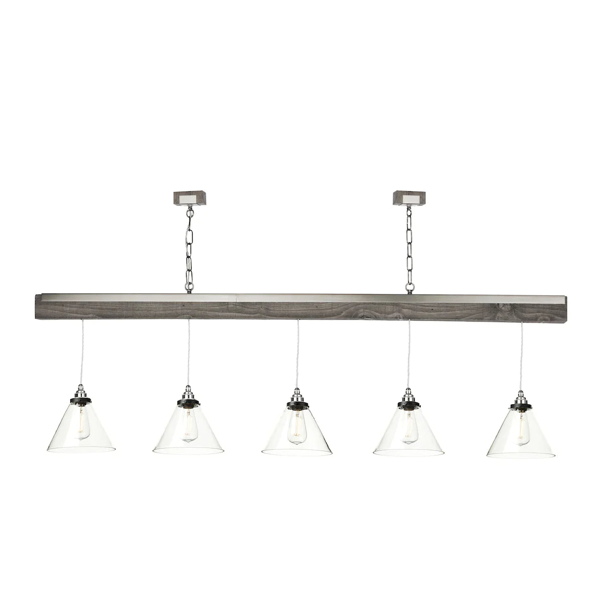 David Hunt Lighting ASPEN 5 light Bar Silver Birch ASP0539_0
