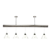 David Hunt Lighting ASPEN 5 light Bar Silver Birch ASP0539_0