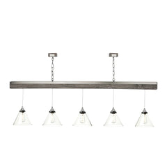 David Hunt Lighting ASPEN 5 light Bar Silver Birch ASP0539_0