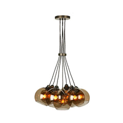 David Hunt Lighting Apollo 7 Light Pendant Antique Brass APO3475A