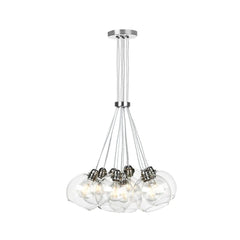 David Hunt Lighting Apollo 7 Light Pendant Polished Chrome Clear Glass APO3450C