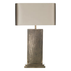 David Hunt Lighting Croc Table Lamp Bronze Bespoke Shade CRO4200