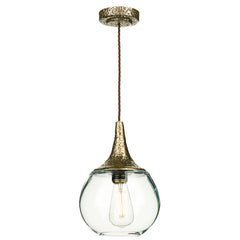 David Hunt Lighting Teardrop Glass Pendant Bronze TEA0163