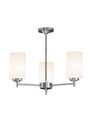 Franklite, Decima 3lt Fitting. Satin Nickel