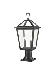 Dusk 2lt Exterior Bollard in Matt Black