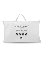 Laura Ashley White Natural Wool Pillow