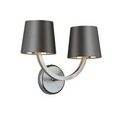 David Hunt Lighting Earl Wall Light Satin Chrome EAR0946