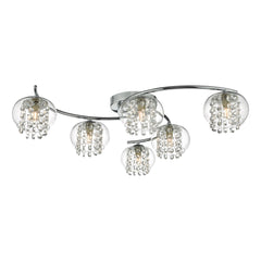 Elma 6lt Semi Flush Polished Chrome & Crystal
