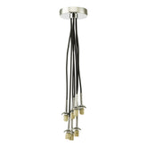 Elpis 7 Light Cluster Pendant Polished Chrome Frame Only