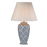 Ely Table Lamp Blue/White Base Only