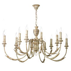 David Hunt Lighting Emile 12 Light Chandelier Rustic French EMI1255