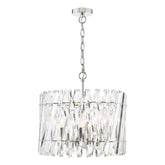 Entwine 6 Light Pendant Polished Nickel and Crystal