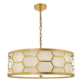 Epstein 4 Lt Pendant Gold Leaf EPS0142 Dar Lighting