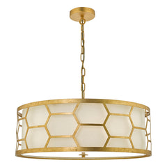 Epstein 4 Lt Pendant Gold Leaf EPS0142 Dar Lighting