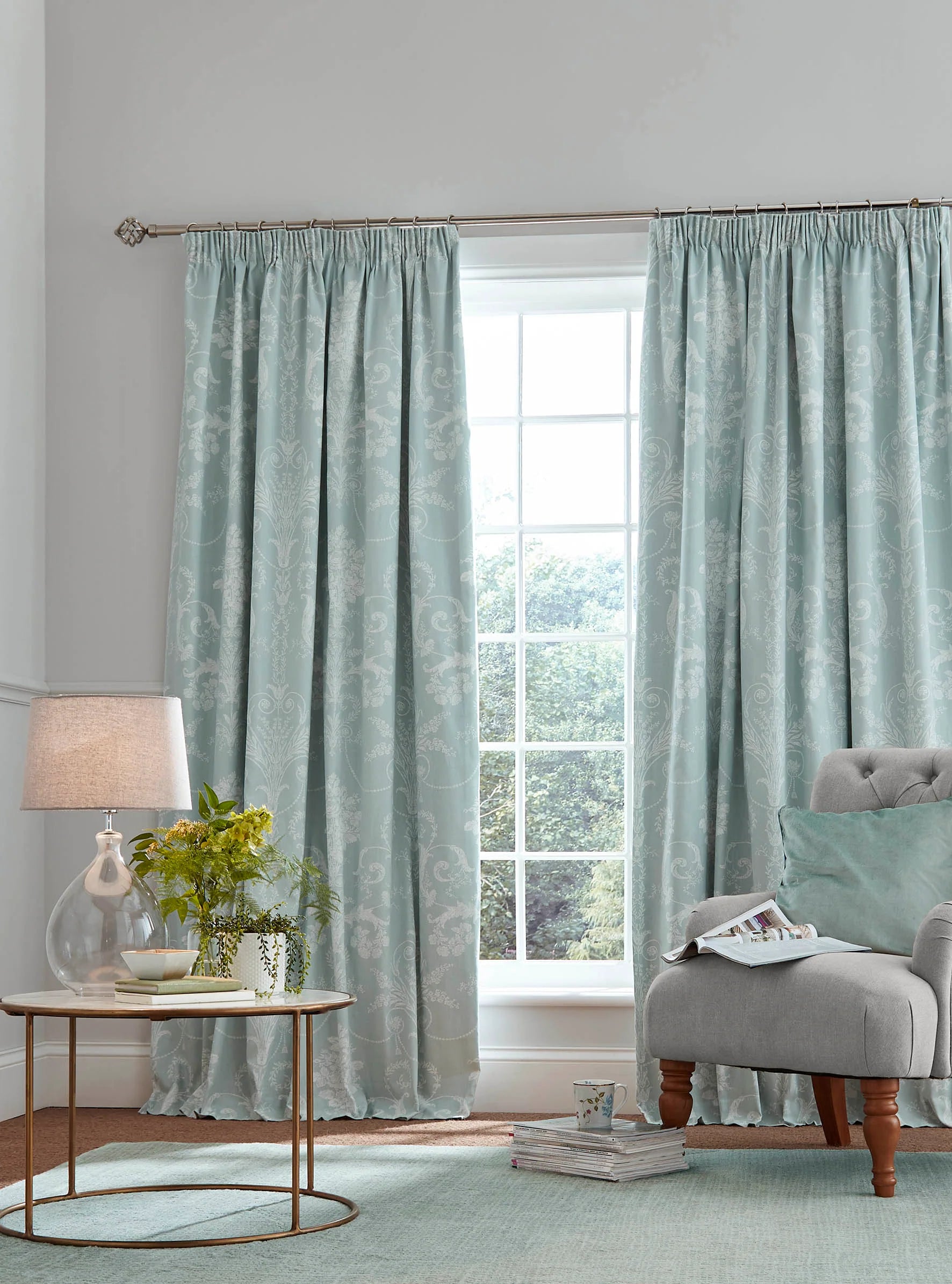 Elegant Laura Ashley floral curtains for bedroom decor