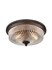 Franklite, Emerson Dark Brown Flush Ceiling Fitting