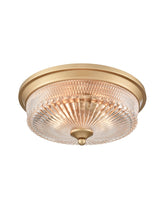 Franklite, Emerson Gold Painted Flush Ceiling Fitting